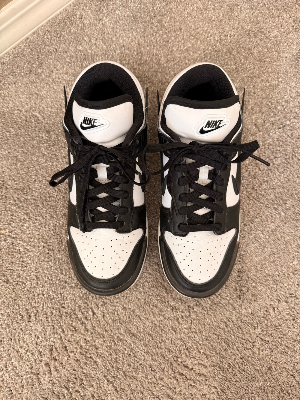 Nike Black and White Skate-Inspired Sneakers